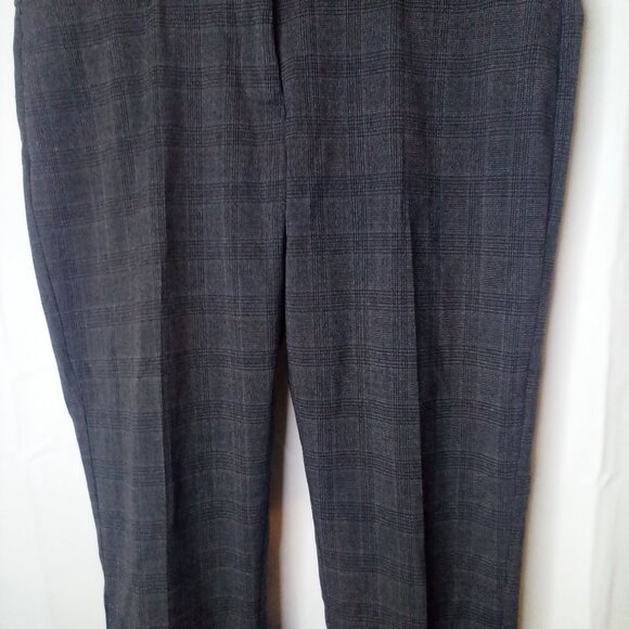 Maurices Pants Women 9 10 Career Classic Plaid Gray - Picture 4 of 14